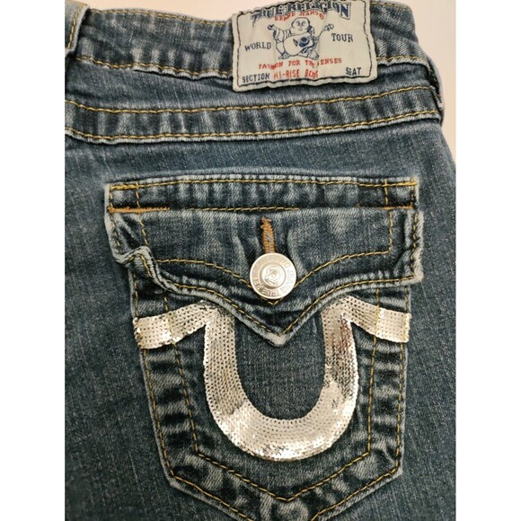 Ladies True Religion World Tour Jean Sequin Pockets - Picture 4 of 16